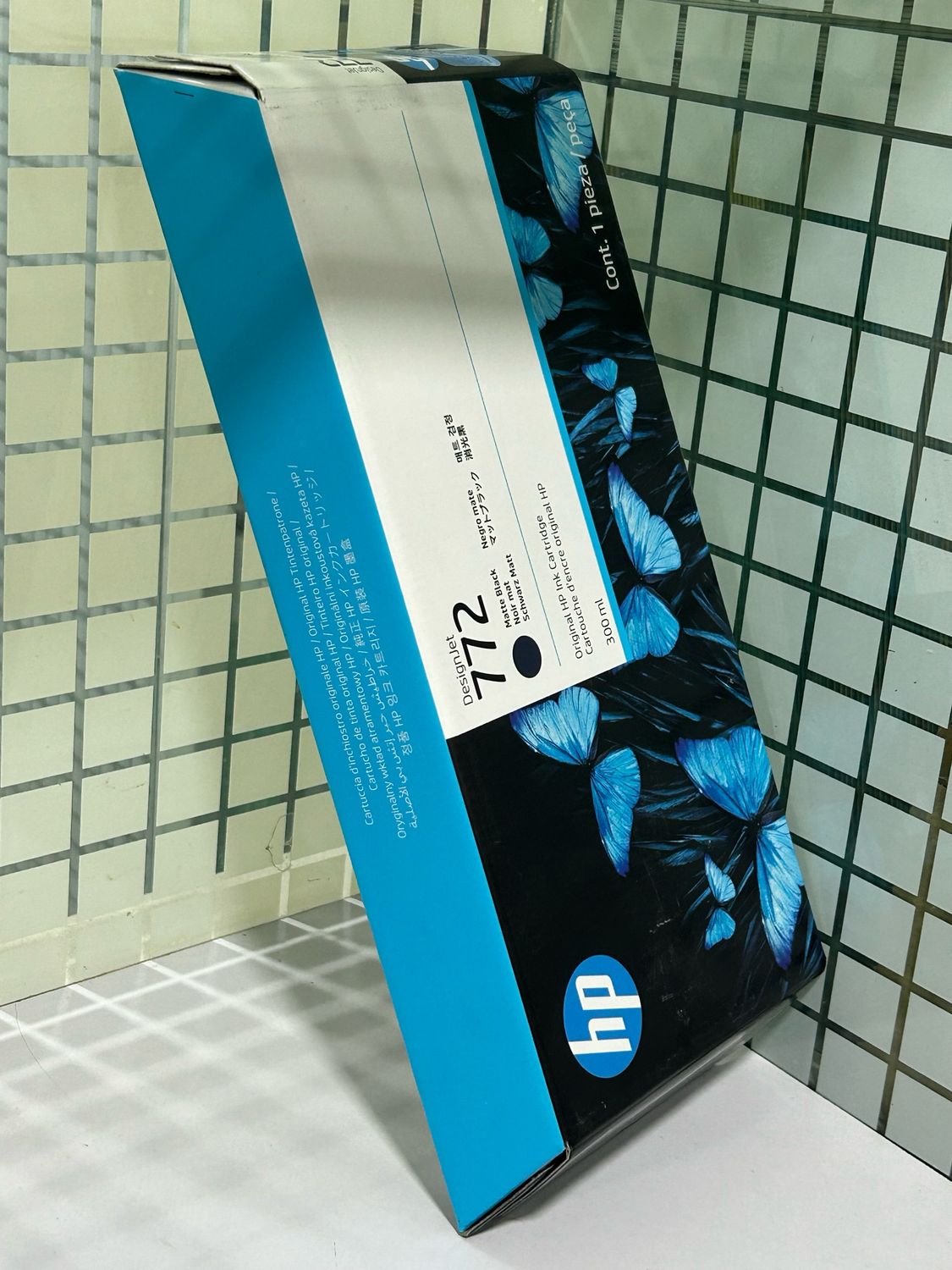 HP 772 Matte Black DesignJet Ink Cartridge, 300ml