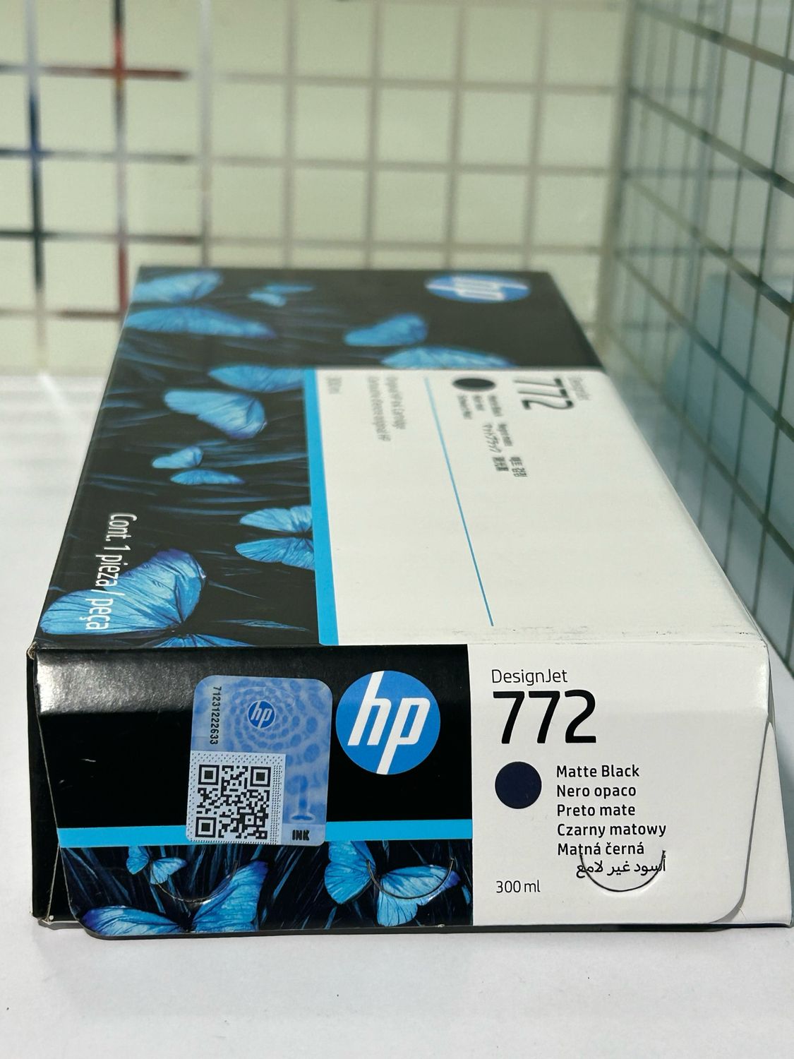 HP 772 Matte Black DesignJet Ink Cartridge, 300ml