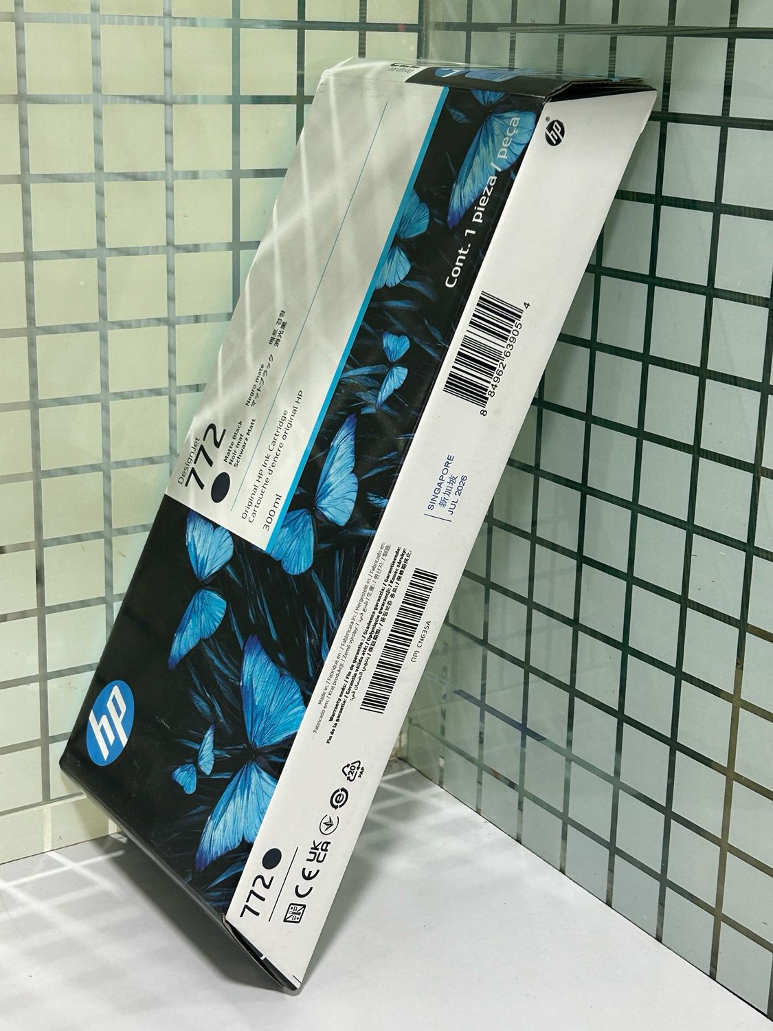 HP 772 Matte Black DesignJet Ink Cartridge, 300ml