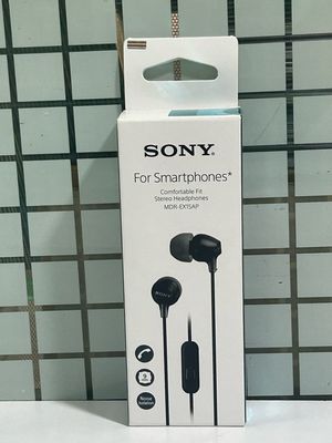 Sony MDR-EX155AP in-Ear Headphones with Mic, Black