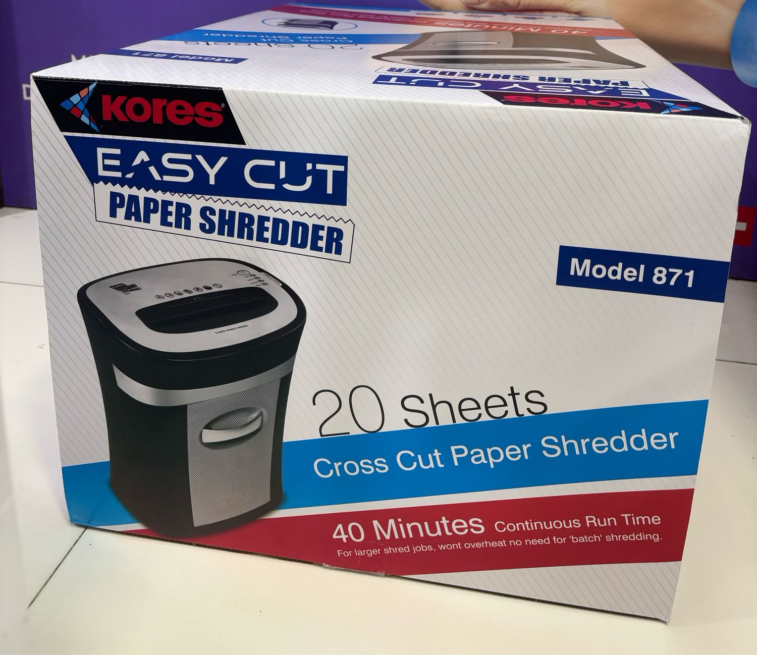 Kores Easy Cut 871 Paper Shredder Kores Easy Cut 871 Paper Shredder