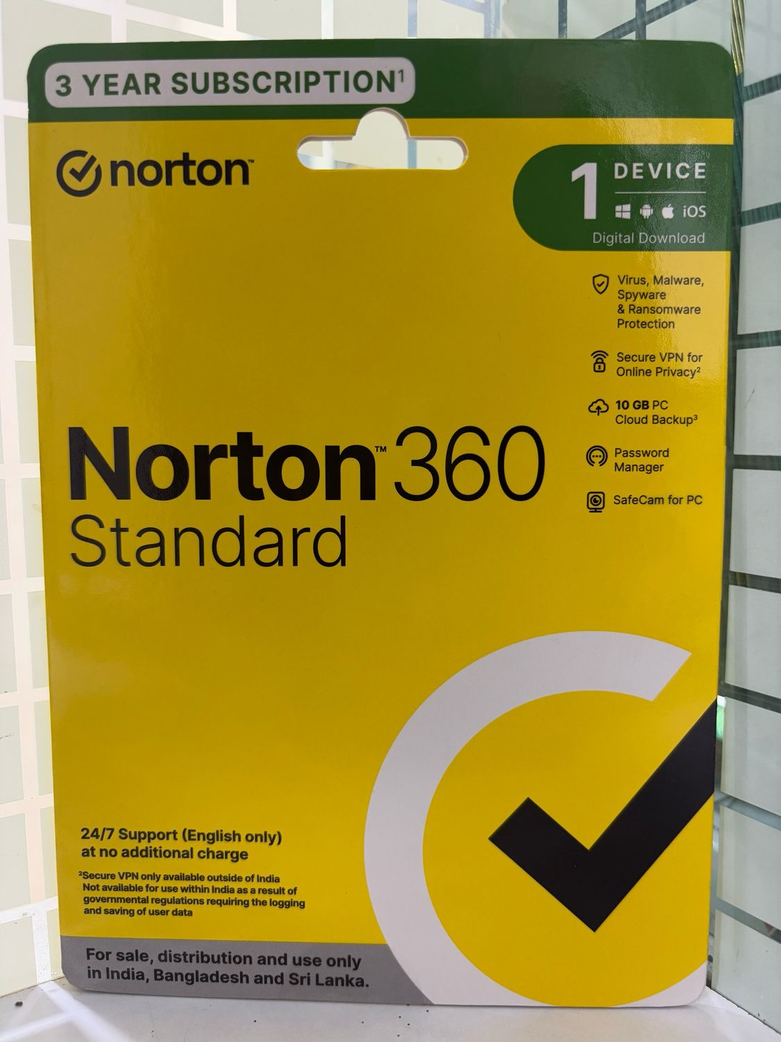 1 User, 3 Year, Norton 360 Standard Total Security 1 User, 3 Year, Norton 360 Standard Total Security