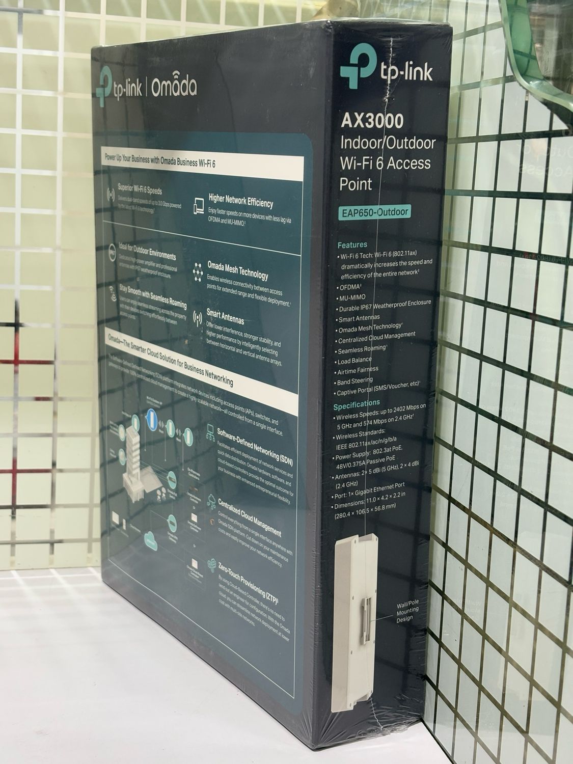 TP Link EAP650 Outdoor AX3000 WiFi 6 Access Point TP Link EAP650 Outdoor AX3000 WiFi 6 Access Point