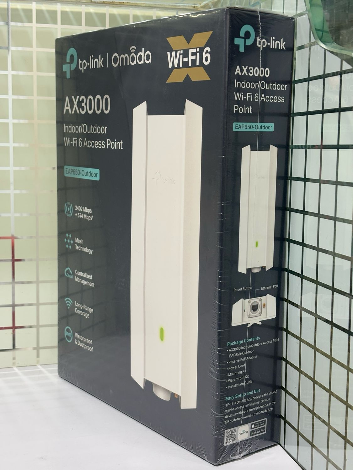 TP Link EAP650 Outdoor AX3000 WiFi 6 Access Point TP Link EAP650 Outdoor AX3000 WiFi 6 Access Point