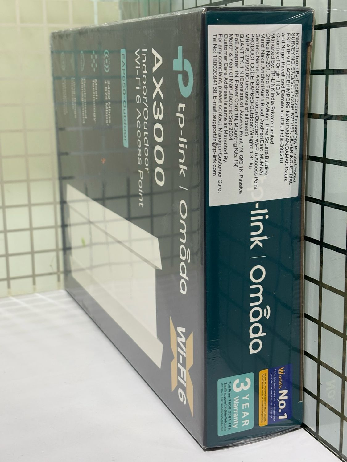 TP Link EAP650 Outdoor AX3000 WiFi 6 Access Point TP Link EAP650 Outdoor AX3000 WiFi 6 Access Point