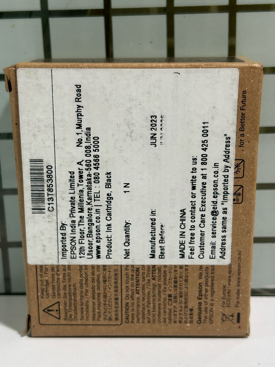 Epson T8538 Matte Black Ink Cartridge (80ml) Epson T8538 Matte Black Ink Cartridge (80ml)