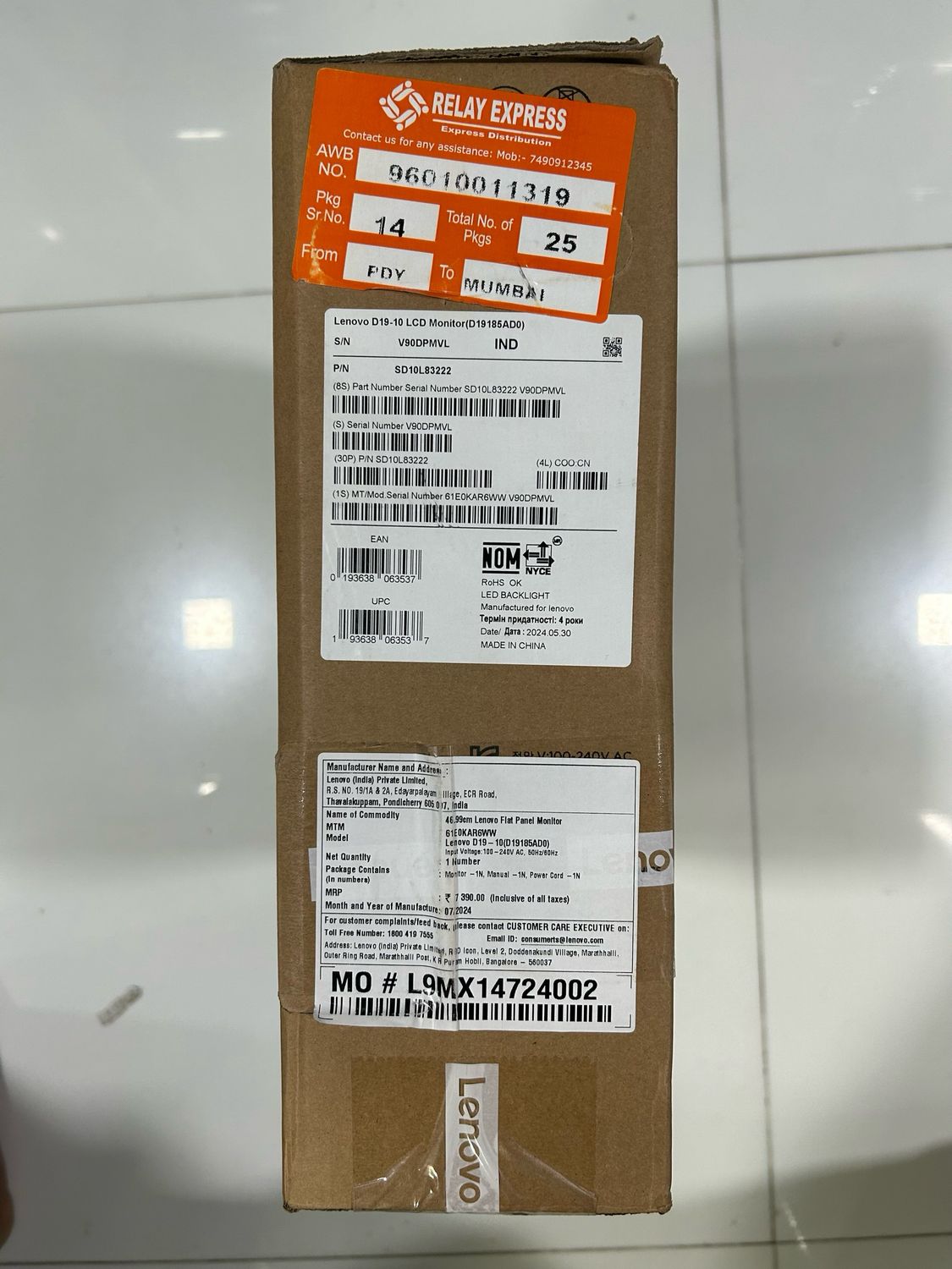 Lenovo D19-10 Hd Monitor