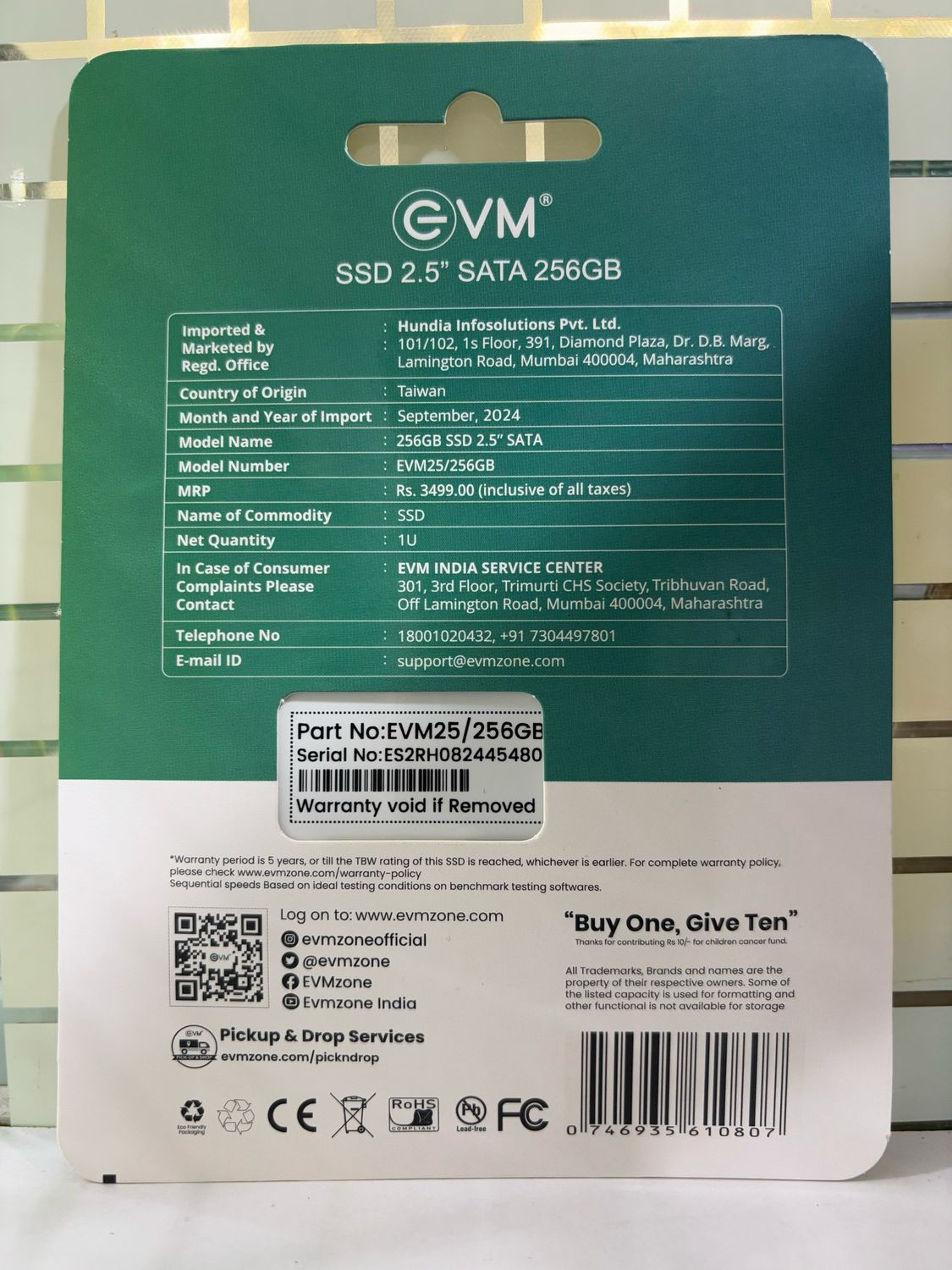 EVM 256GB SSD - 2.5 Inch SATA Solid-State Drive