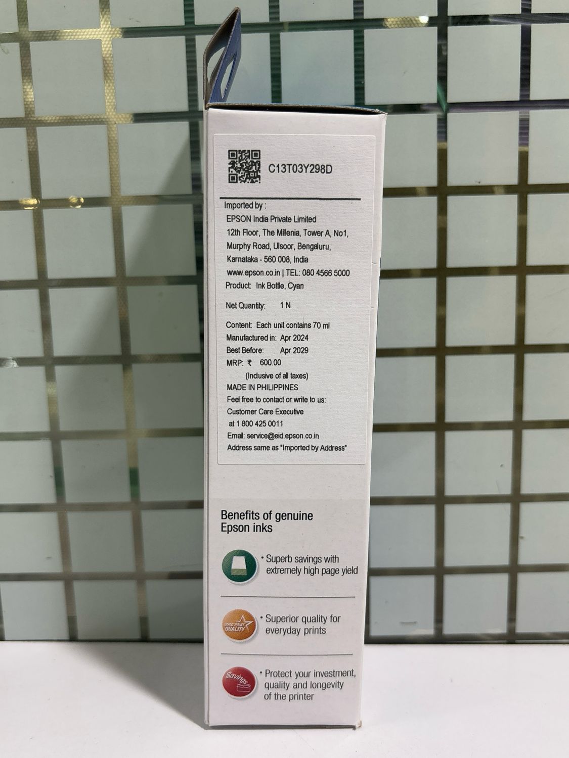 Epson 001 Cyan ink Bottle