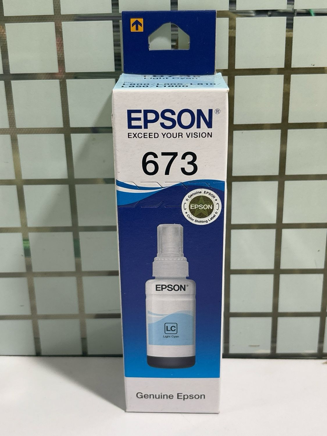 Epson 673 Light Cyan ink Bottle