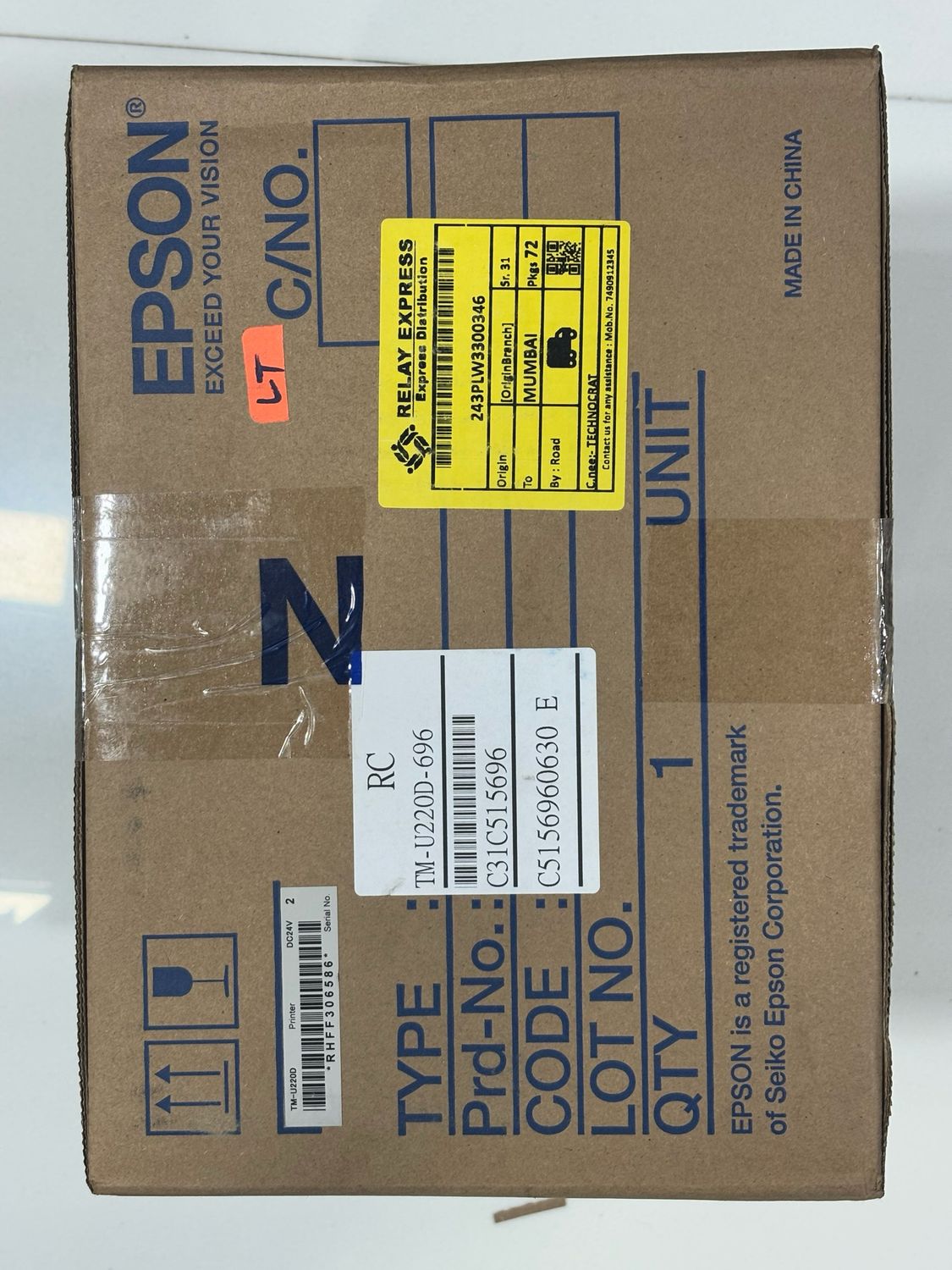 Epson TM-U220D-696 Dot Matrix Thermal Printer, USB Epson TM-U220D-696 Dot Matrix Thermal Printer, USB