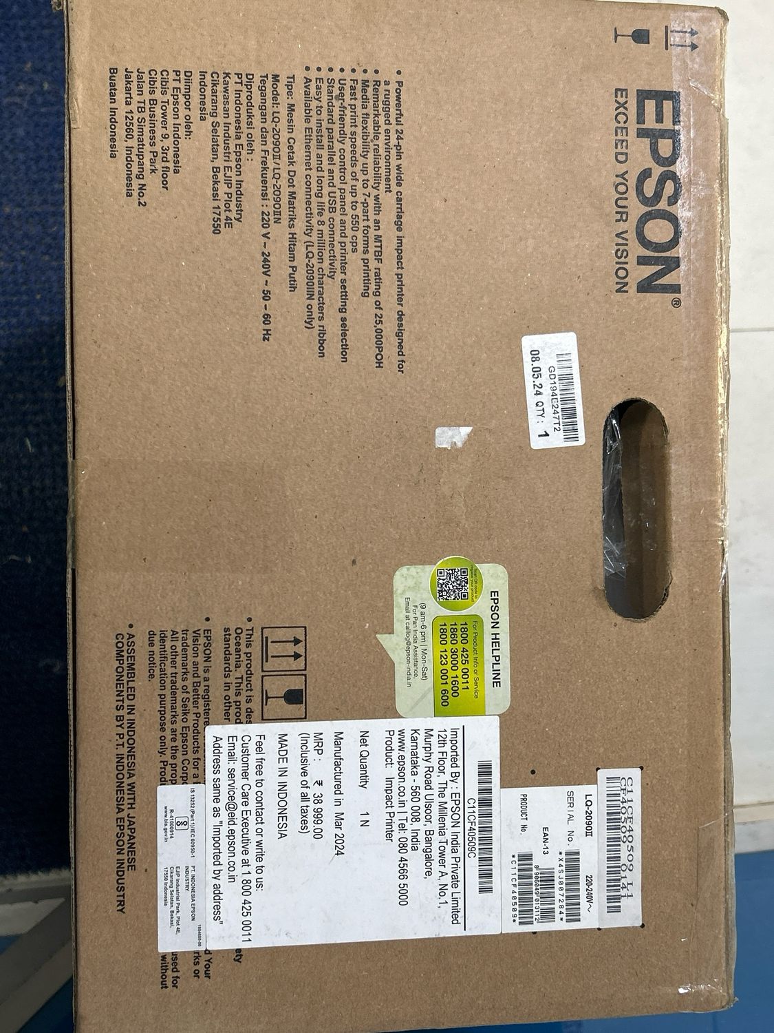 Epson LQ-2090II Dot Matrix Printer