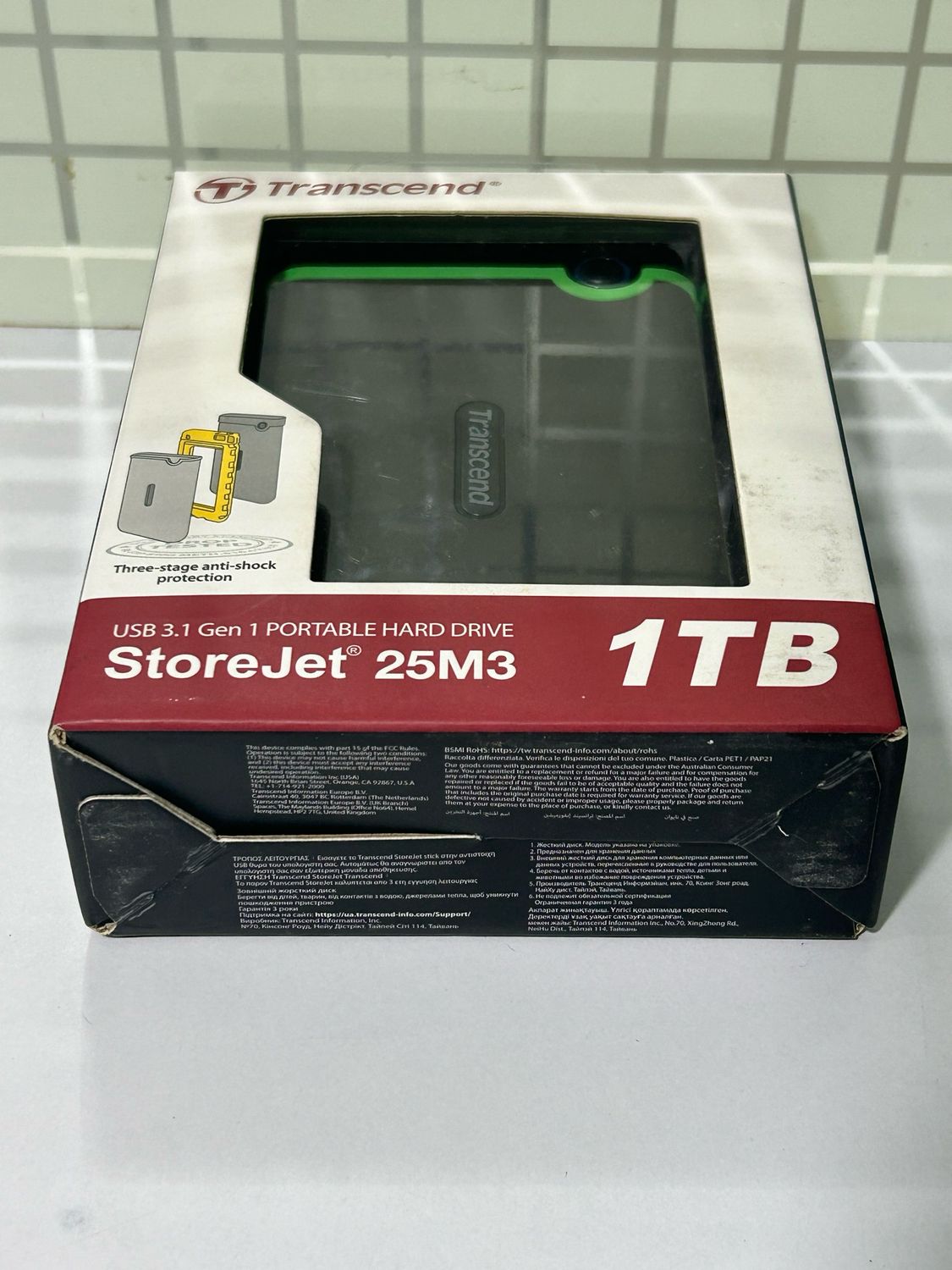 Transcend 1TB External Hard Disk, 25M3 Transcend 1TB External Hard Disk, 25M3