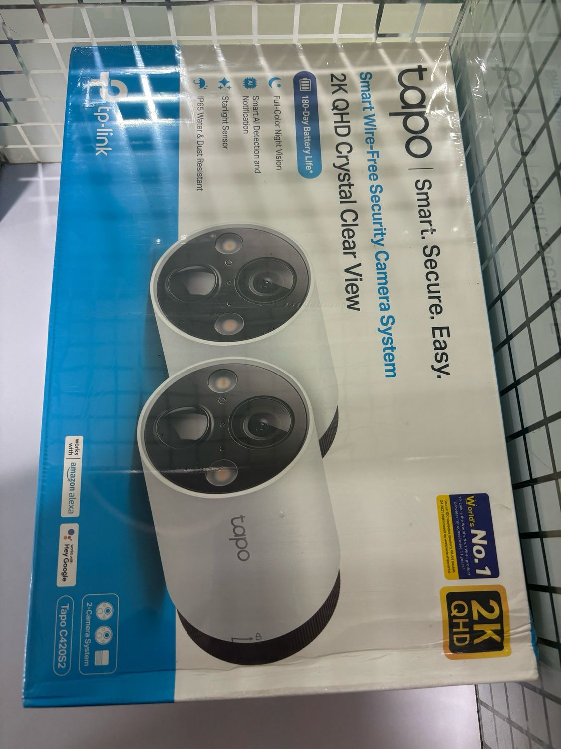 TP Link Tapo C420S2 Smart Wire-Free Security 2-Camera System