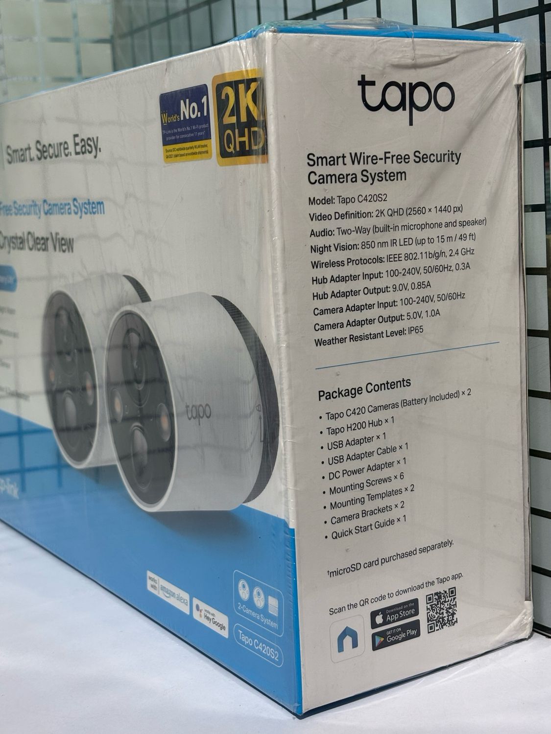 TP Link Tapo C420S2 Smart Wire-Free Security 2-Camera System TP Link Tapo C420S2 Smart Wire-Free Security 2-Camera System