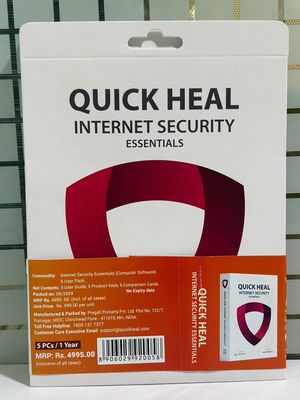 New, 5 User, 1 Year, Quick Heal Internet Security Essentials