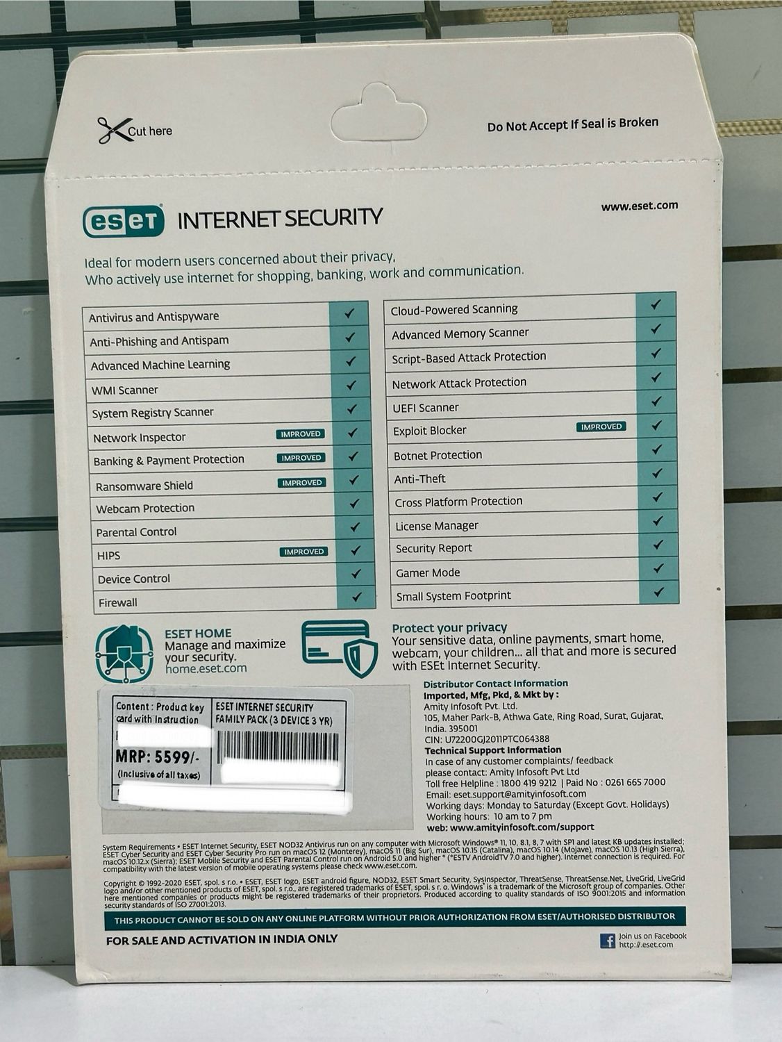 3 User, 3 Year, Eset Internet Security, Family Pack 3 User, 3 Year, Eset Internet Security, Family Pack