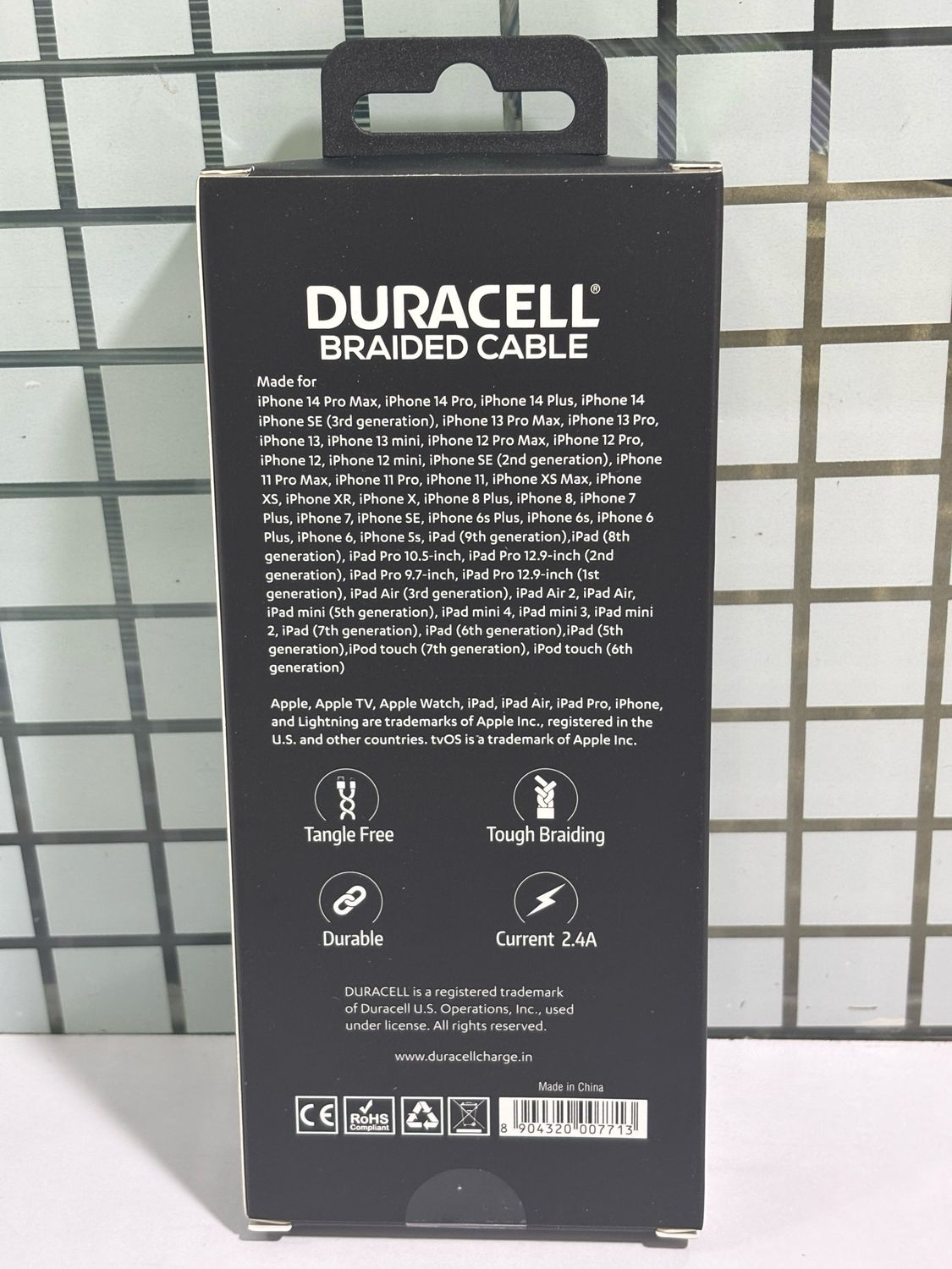 Duracell USB Lightning Apple Certified Du002 Duracell USB Lightning Apple Certified Du002