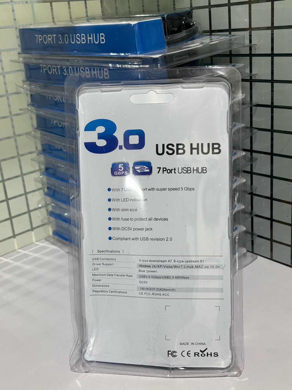 7-Port USB 3.0 High Speed Hub (Pack of 10) 7-Port USB 3.0 High Speed Hub (Pack of 10)