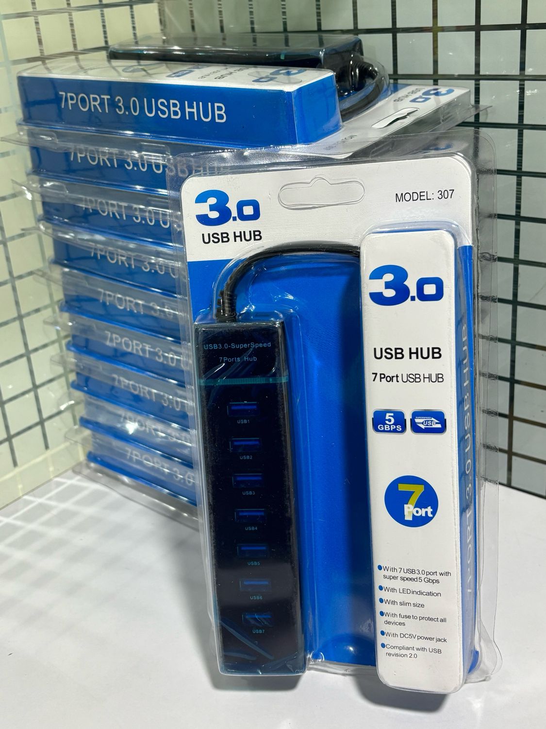 7-Port USB 3.0 High Speed Hub (Pack of 10)