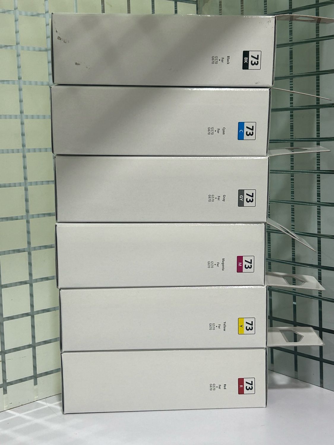 Original ink Canon Pixma 73 set of 6 bottle (Bk/C/Y/M/R/Gr)