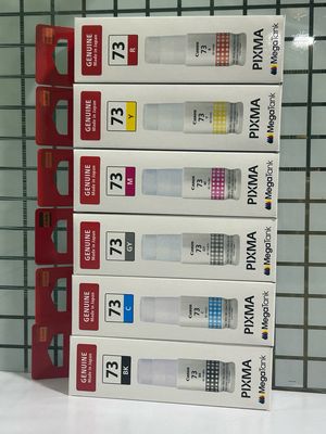 Original ink Canon Pixma 73 set of 6 bottle (Bk/C/Y/M/R/Gr)