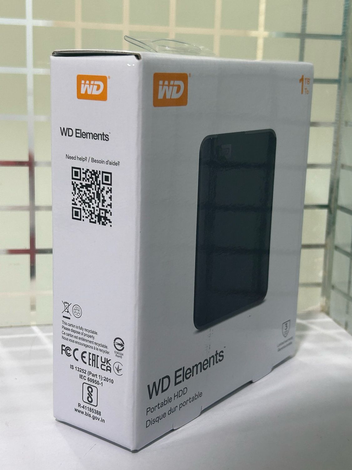 WD 1TB Elements Portable Hard Disk Drive
