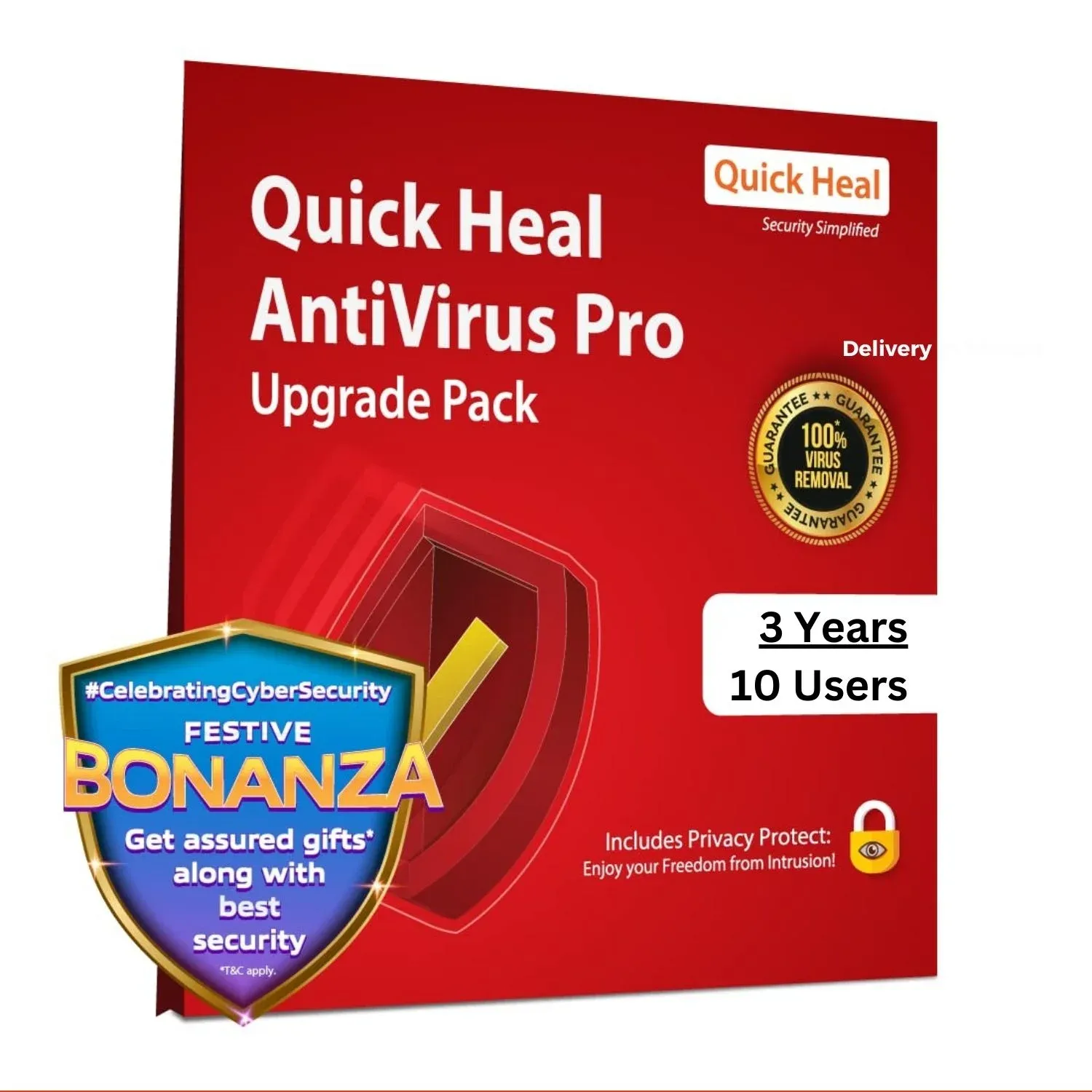 Renewal, 10 User, 3 Year, Quick Heal Antivirus Pro