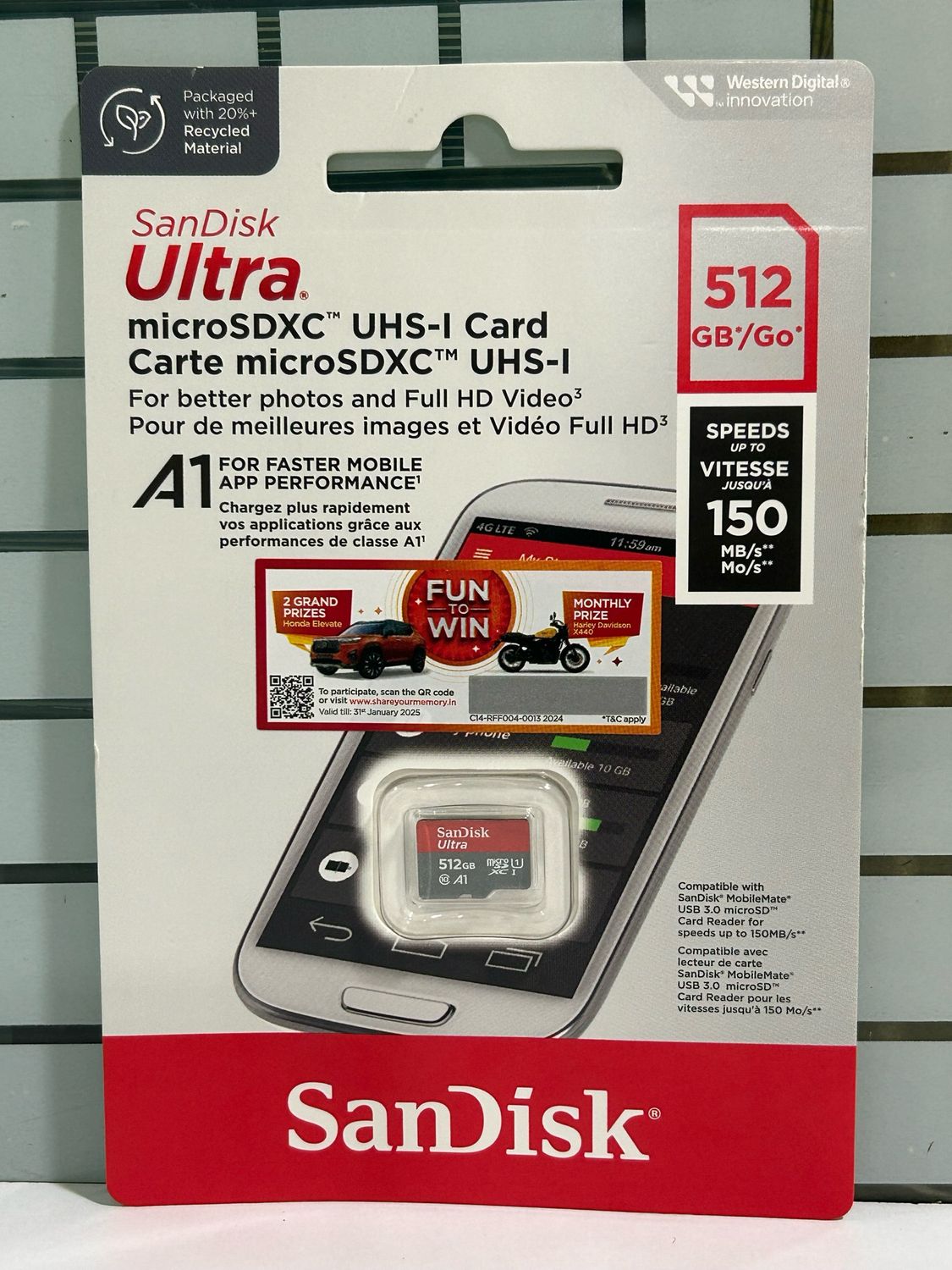 SanDisk Ultra microSD UHS-I Card 512GB, 120MB/s