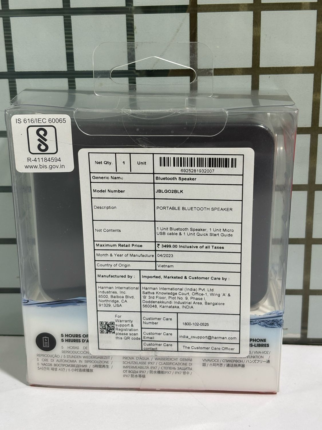 JBL Go 2 Portable Bluetooth Speaker, Black JBL Go 2 Portable Bluetooth Speaker, Black