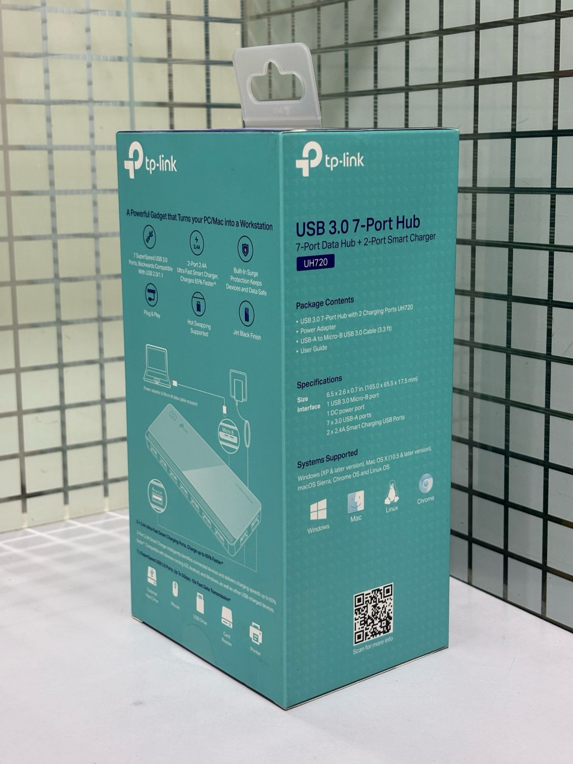 TP-link UH720 USB 3.0 7-Port Hub with 2 Charging Ports