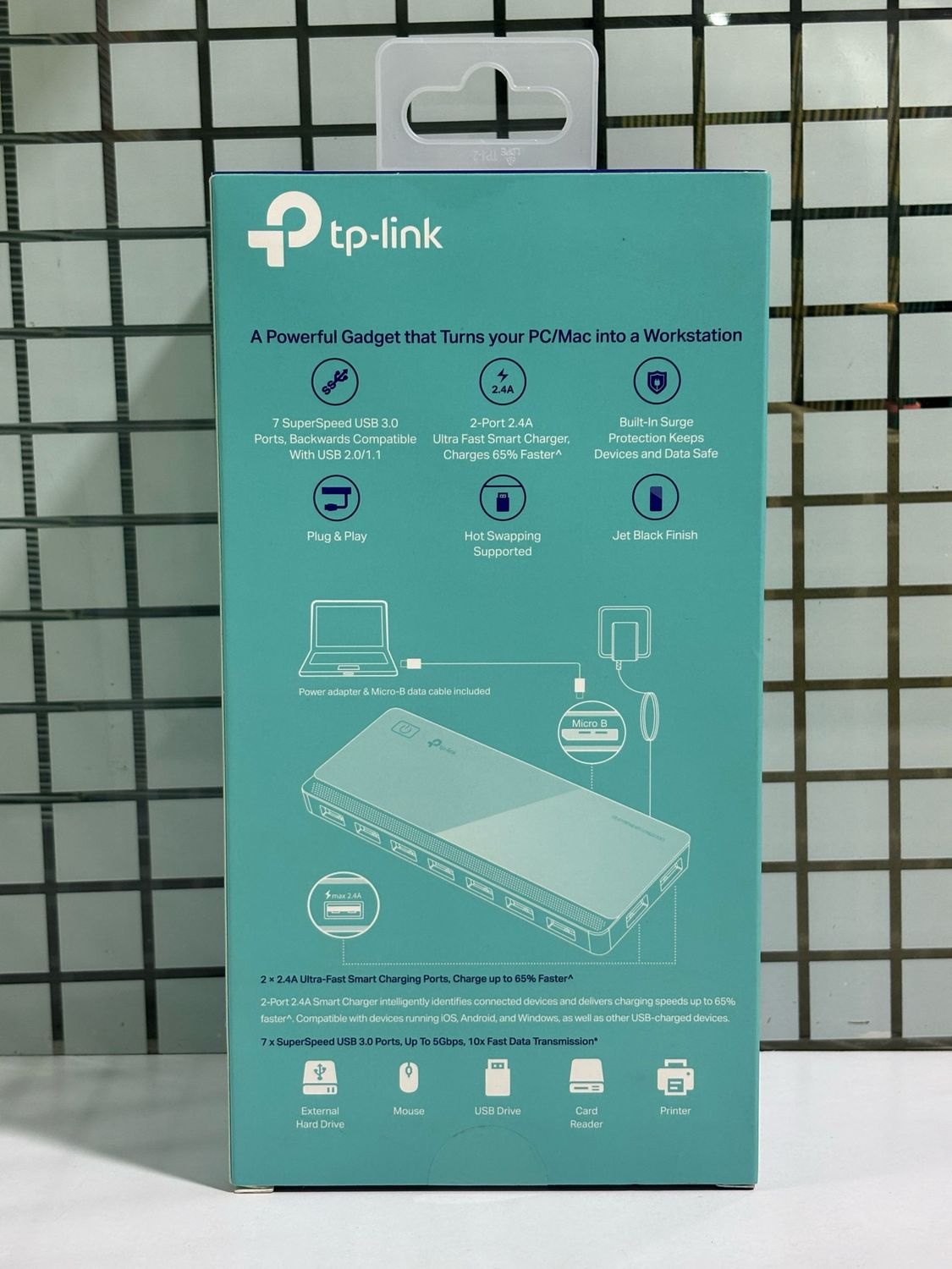 TP-link UH720 USB 3.0 7-Port Hub with 2 Charging Ports
