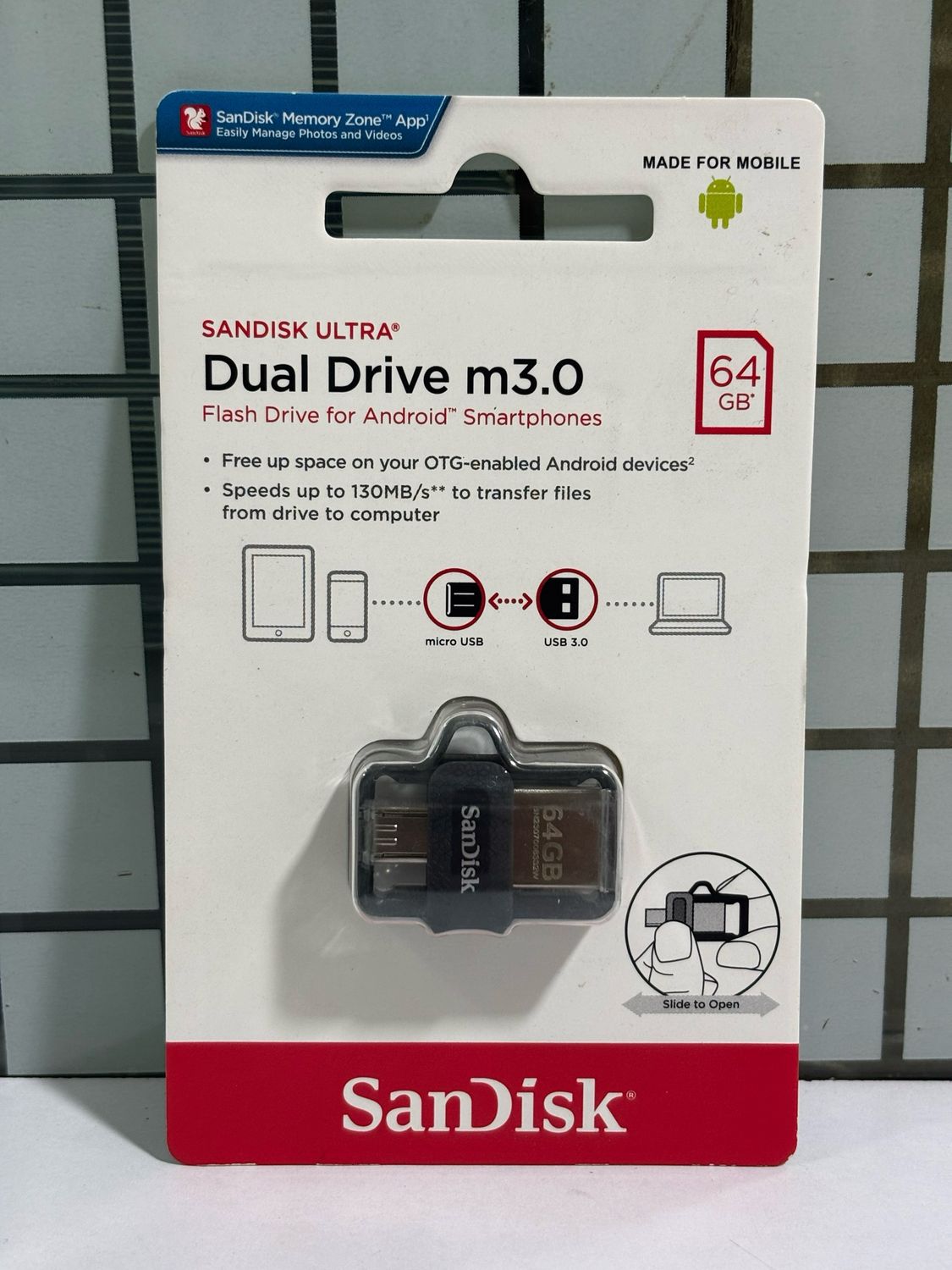 Sandisk 64GB OTG Pen Drive (m3.0 SDDD3)