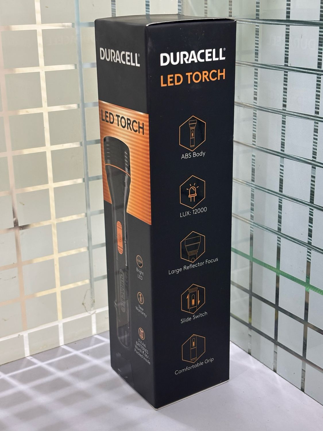 Duracell LED Torch Light (AA/3-Batteries)