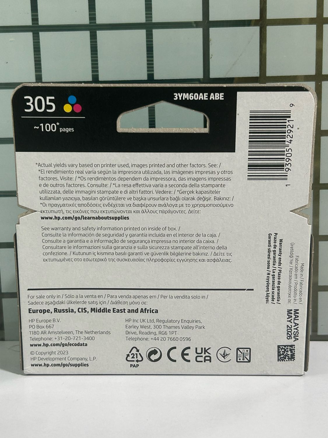HP 305 Tri-color  Ink Cartridge
