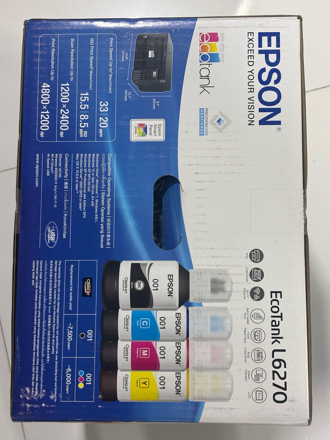 Epson EcoTank L6270 A4 Wi-Fi Duplex Ink Tank Printer