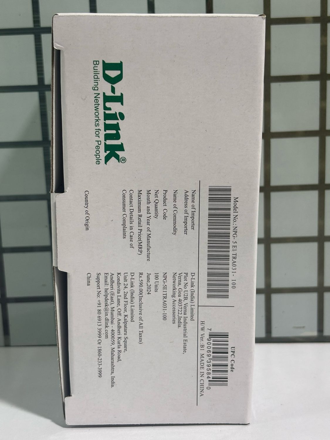 D-Link RJ 45 Cat-5 Connector, 100 nos
