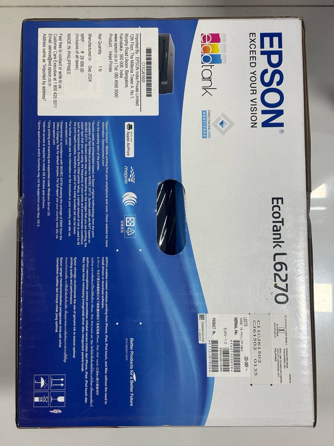 Epson EcoTank L6270 A4 Wi-Fi Duplex Ink Tank Printer