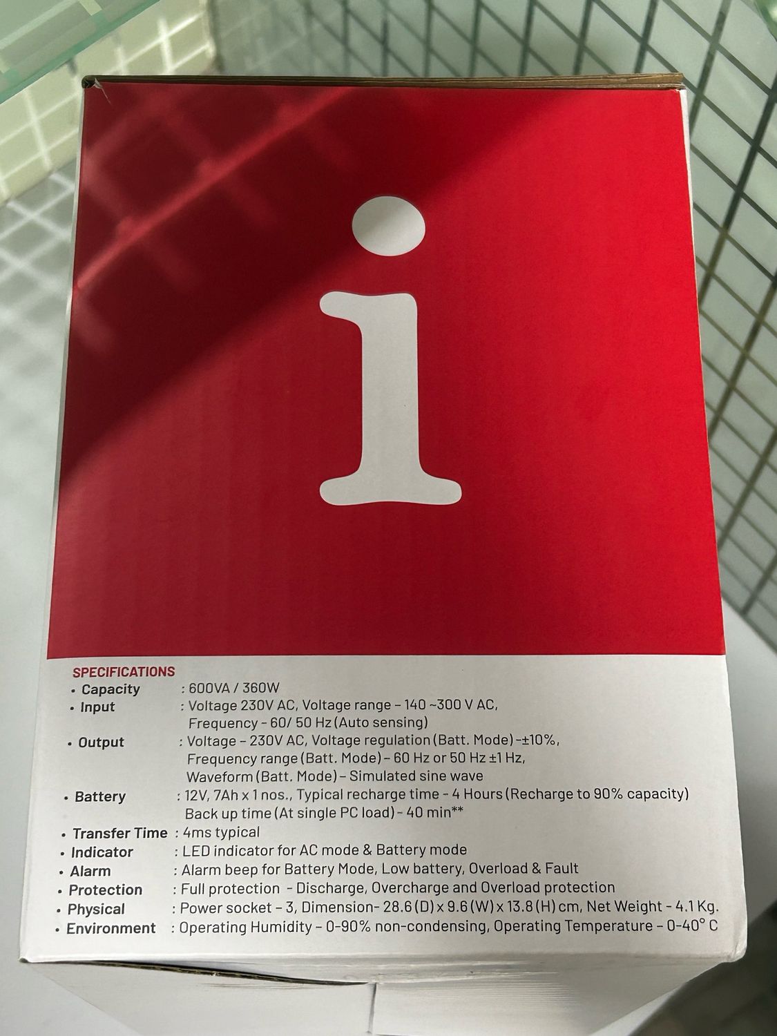 iBall Nirantar UPS-660 Power Backup, 600VA