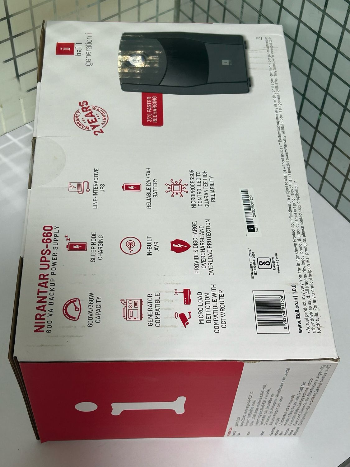 iBall Nirantar UPS-660 Power Backup, 600VA