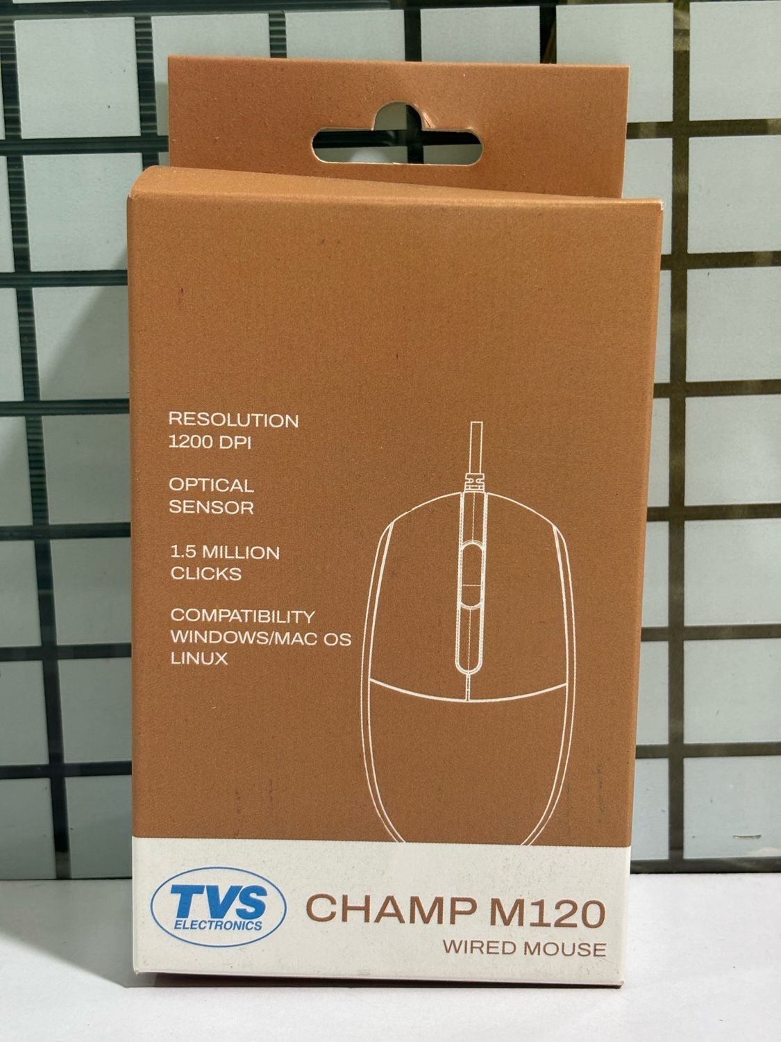 TVS Champ M120 Wired Optical Mouse