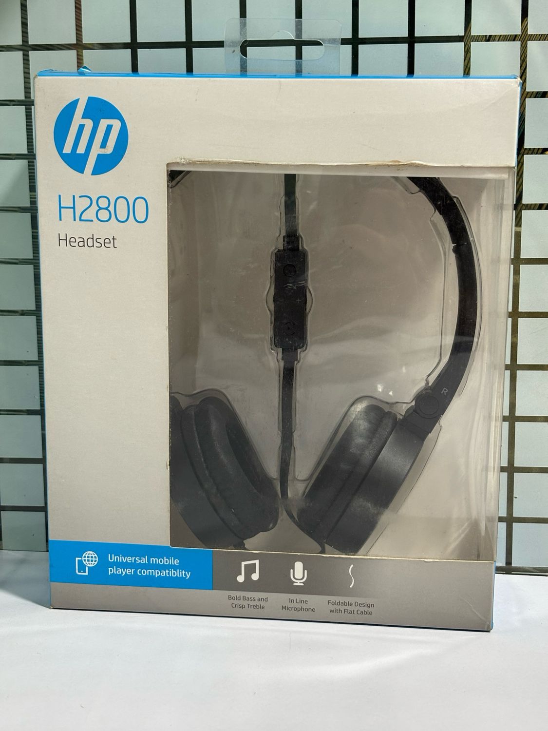 HP H2800 Stereo Headset with Mic, Black