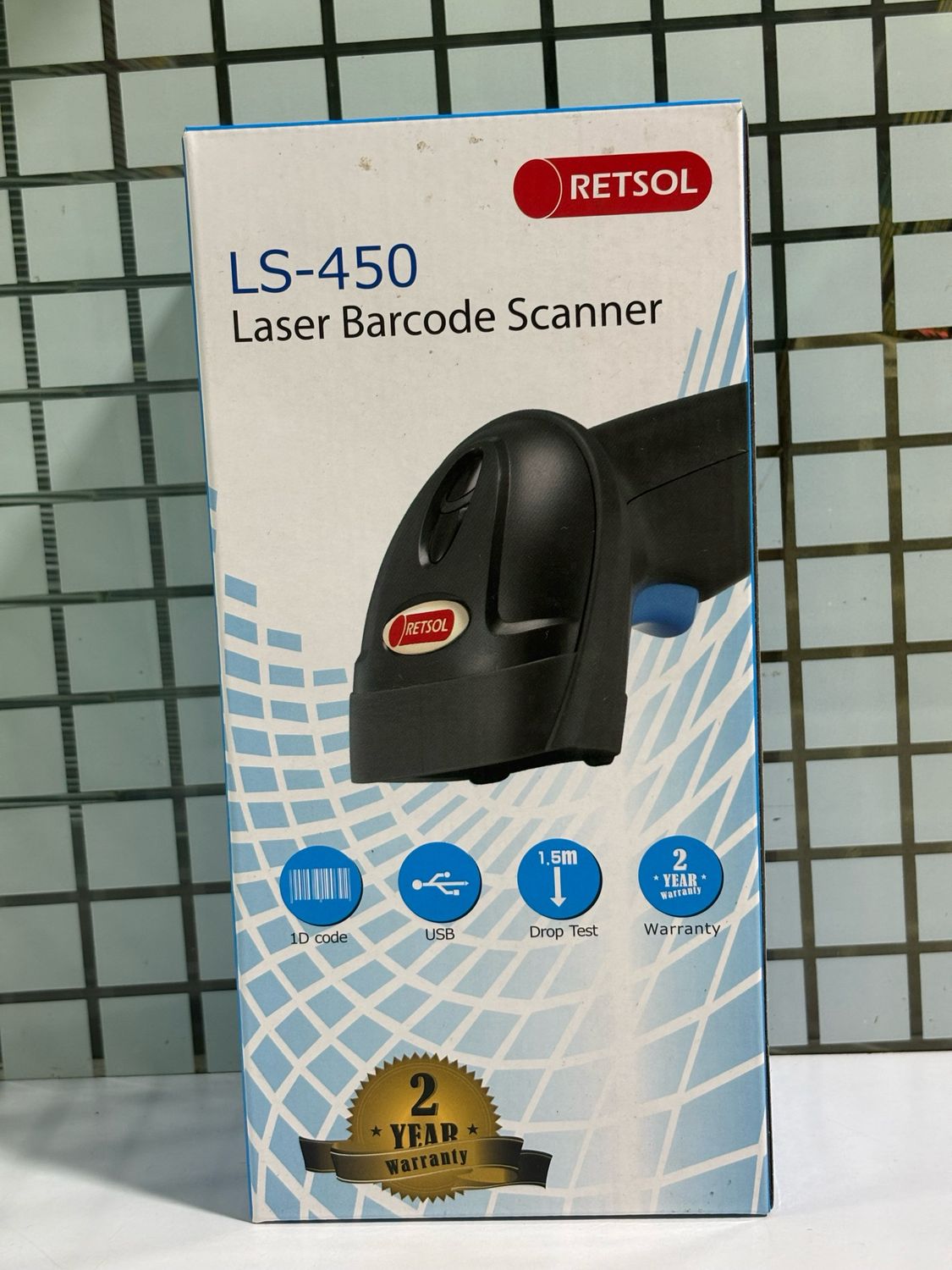 Retsol LS450 1D Handheld Laser Barcode Scanner