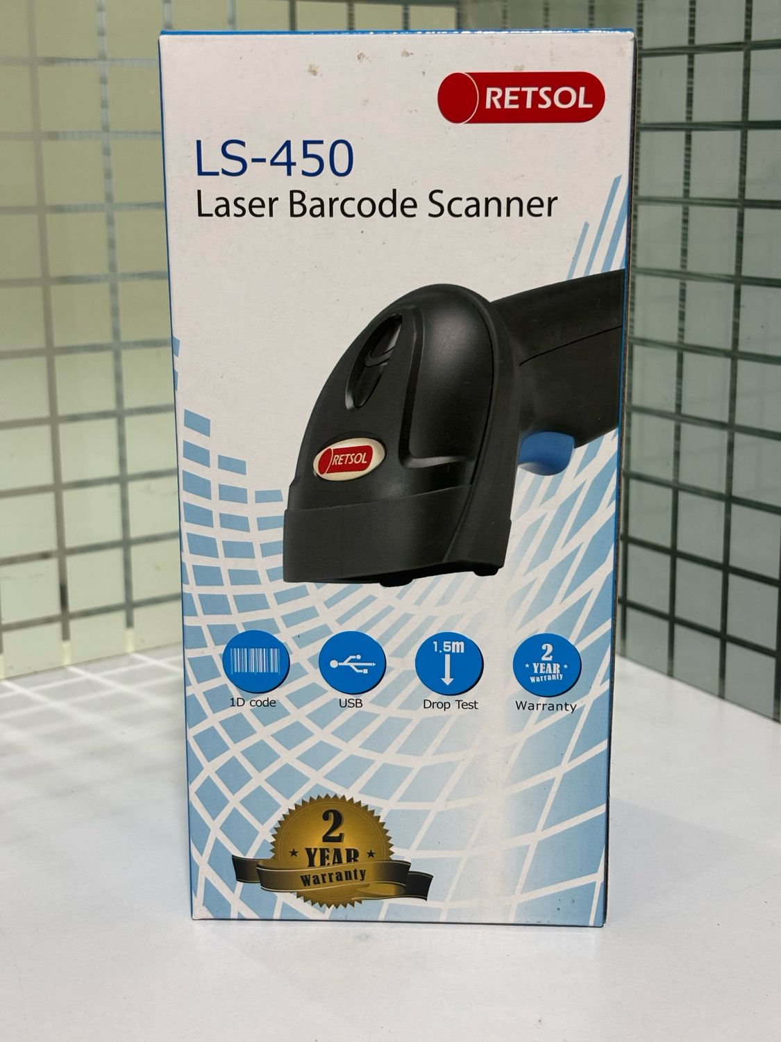 Retsol LS450 1D Handheld Laser Barcode Scanner Retsol LS450 1D Handheld Laser Barcode Scanner