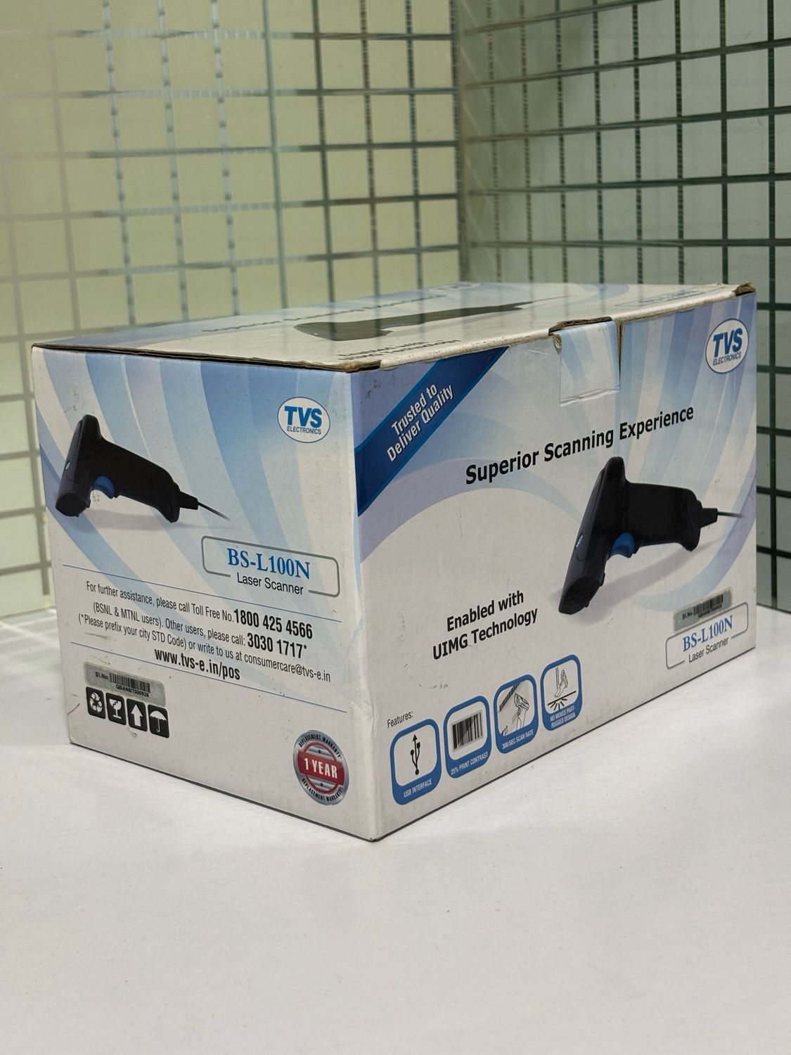 TVS BS-L100N Laser Barcode Color Scanner TVS BS-L100N Laser Barcode Color Scanner