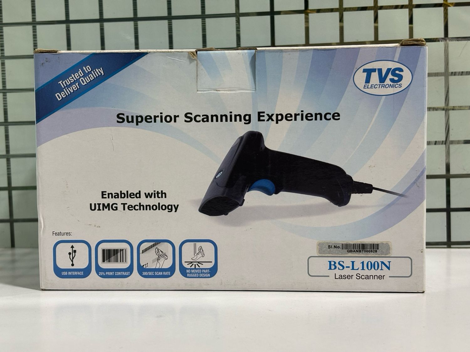 TVS BS-L100N Laser Barcode Color Scanner