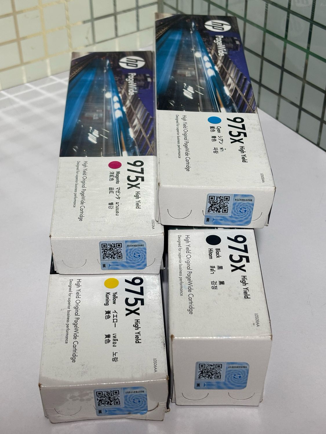 HP 975x Page Wide Set of 4 Cartridge (BK/C/Y/M) HP 975x Page Wide Set of 4 Cartridge (BK/C/Y/M)