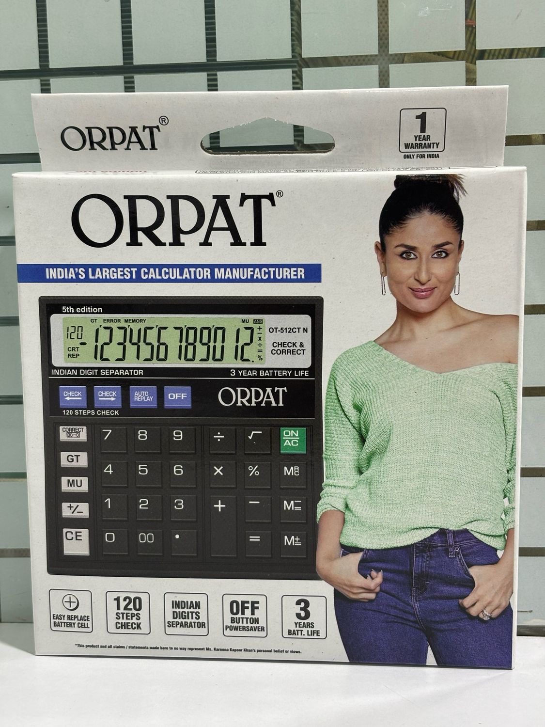 Orpat OT-512CT N Calculator (Pack of 10) Orpat OT-512CT N Calculator (Pack of 10)