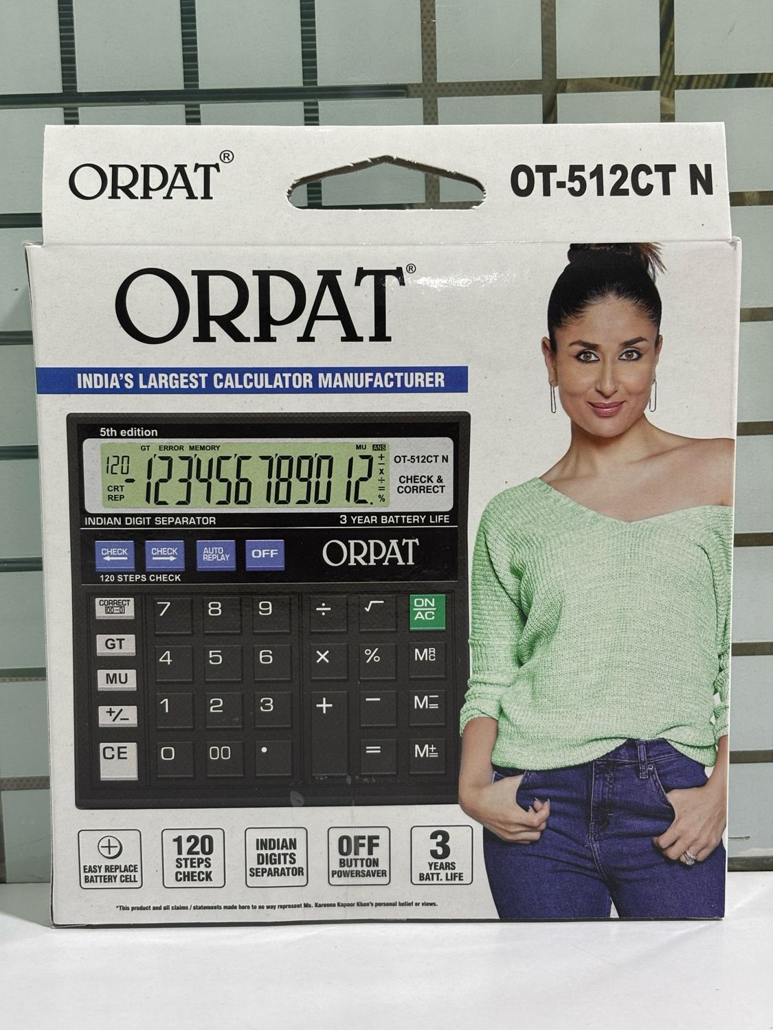Orpat OT-512CT N Calculator (Pack of 10) Orpat OT-512CT N Calculator (Pack of 10)