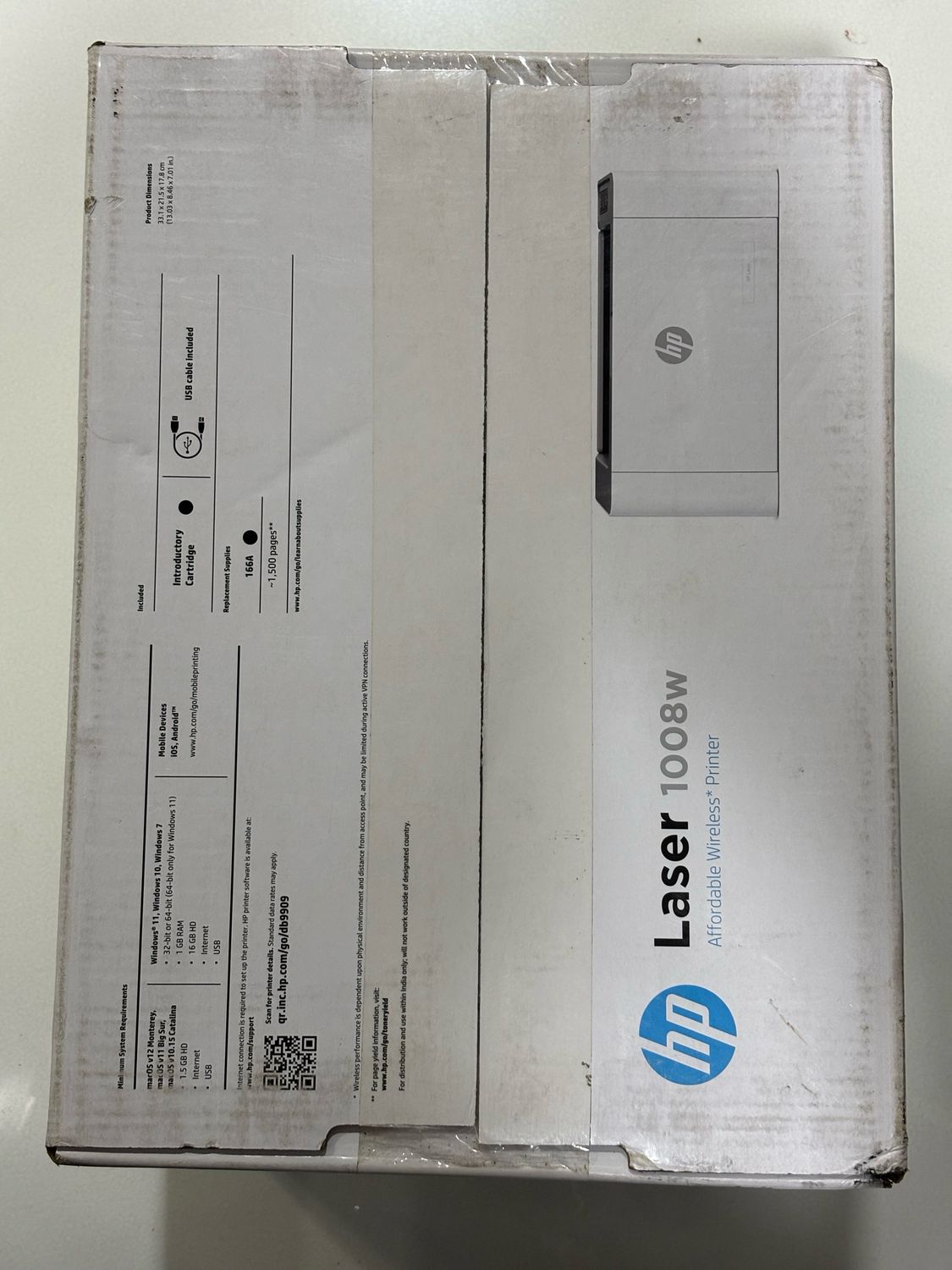 HP 1008W Single Function WiFi Laser Printer